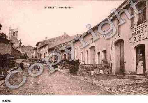 Ville de GERMINY, carte postale ancienne