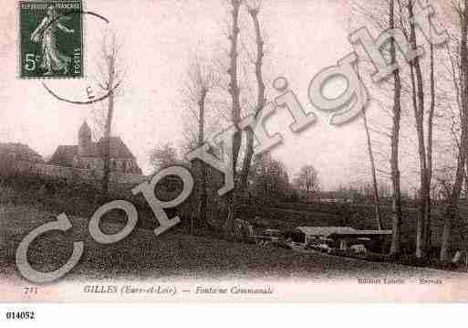 Ville de GILLES, carte postale ancienne