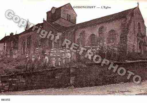Ville de GODONCOURT, carte postale ancienne