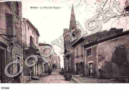 Ville de GRANE, carte postale ancienne