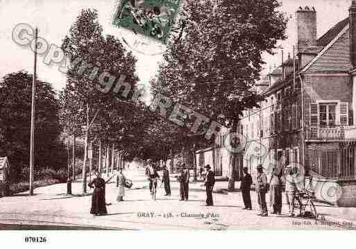 Ville de GRAY, carte postale ancienne