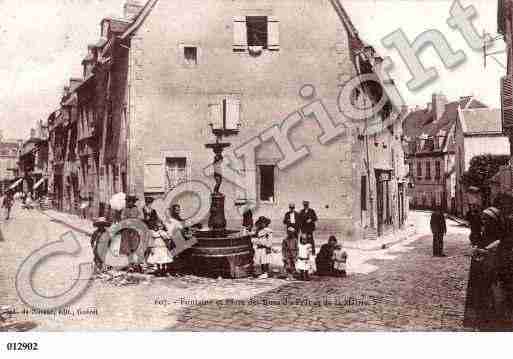 Ville de GUERET, carte postale ancienne