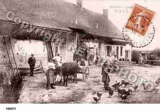 Ville de HUILLYSURSEILLE, carte postale ancienne