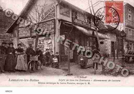 Ville de LAMALOULESBAINS, carte postale ancienne