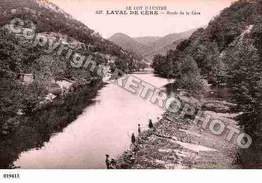 Ville de LAVALDECERE, carte postale ancienne