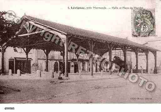 Ville de LEVIGNACDEGUYENNE, carte postale ancienne