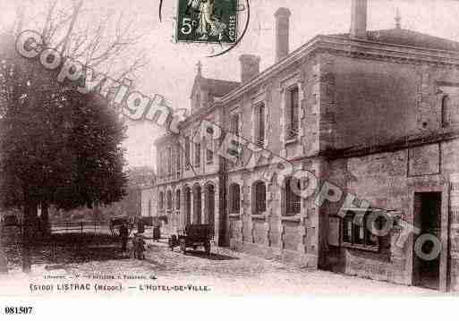 Ville de LISTRACMEDOC, carte postale ancienne