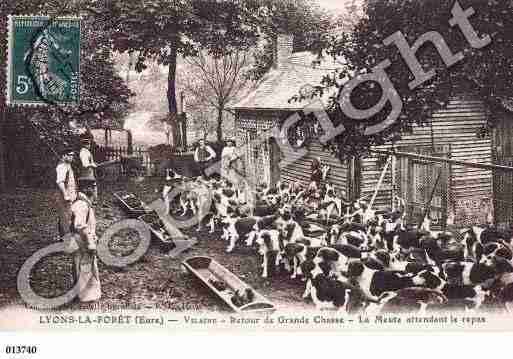 Ville de LYONSLAFORET, carte postale ancienne