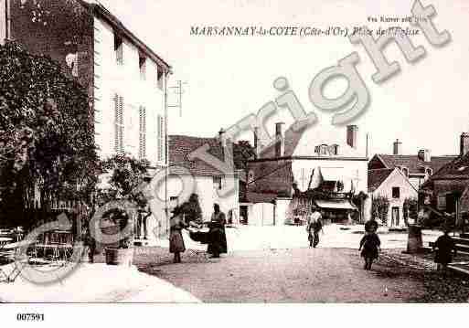 Ville de MARSANNAYLACOTE, carte postale ancienne