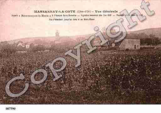 Ville de MARSANNAYLACOTE, carte postale ancienne