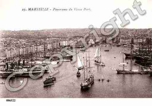 Ville de MARSEILLE, carte postale ancienne