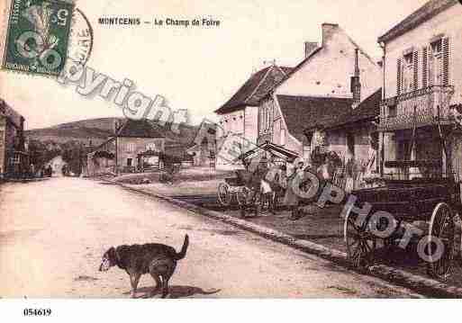 Ville de MONTCENIS, carte postale ancienne