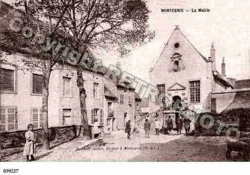 Ville de MONTCENIS, carte postale ancienne