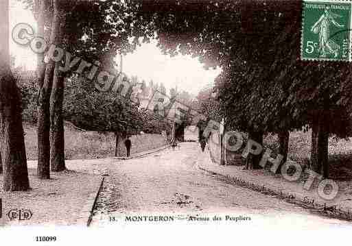 Ville de MONTGERON, carte postale ancienne