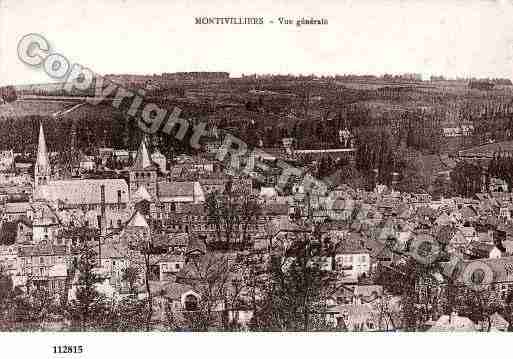 Ville de MONTIVILLIERS, carte postale ancienne