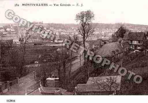 Ville de MONTIVILLIERS, carte postale ancienne
