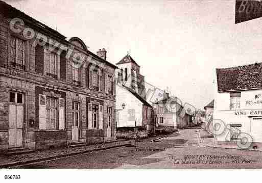 Ville de MONTRY, carte postale ancienne