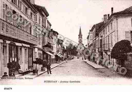 Ville de MUSSIDAN, carte postale ancienne