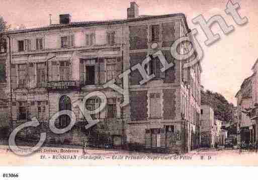 Ville de MUSSIDAN, carte postale ancienne