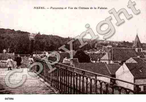 Ville de NEZEL, carte postale ancienne