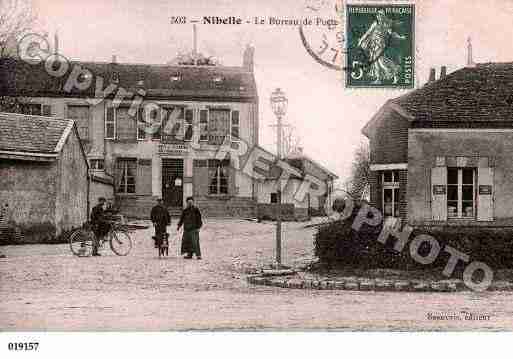 Ville de NIBELLE, carte postale ancienne