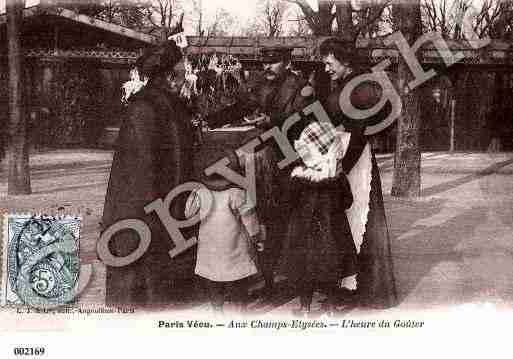 Ville de PARISVECU, carte postale ancienne