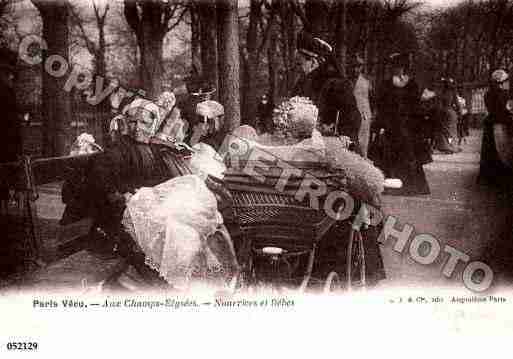 Ville de PARISVECU, carte postale ancienne