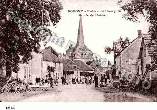 Ville de POUGNY, carte postale ancienne