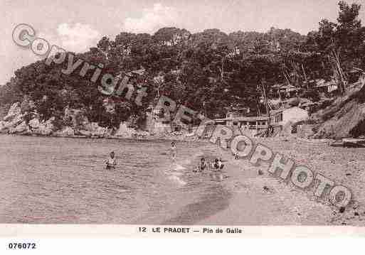 Ville de PRADET(LE), carte postale ancienne