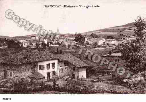 Ville de RANCHAL, carte postale ancienne