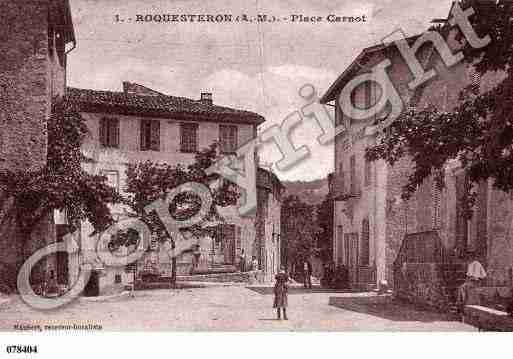 Ville de ROQUESTERON, carte postale ancienne