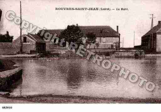 Ville de ROUVRESSAINTJEAN, carte postale ancienne