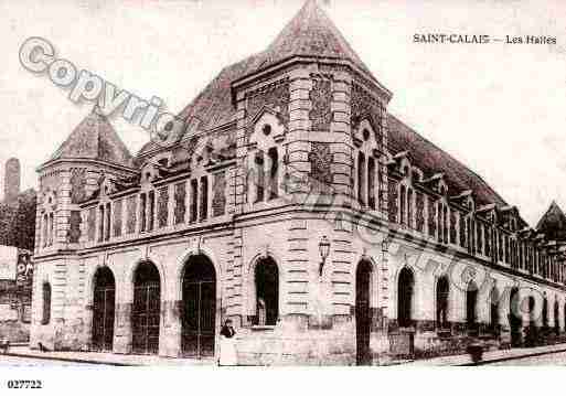 Ville de SAINTCALAIS, carte postale ancienne