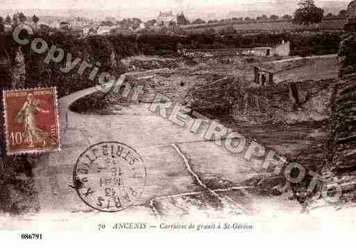 Ville de SAINTGEREON, carte postale ancienne