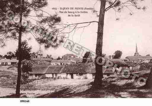 Ville de SAINTJEANDEMONTS, carte postale ancienne