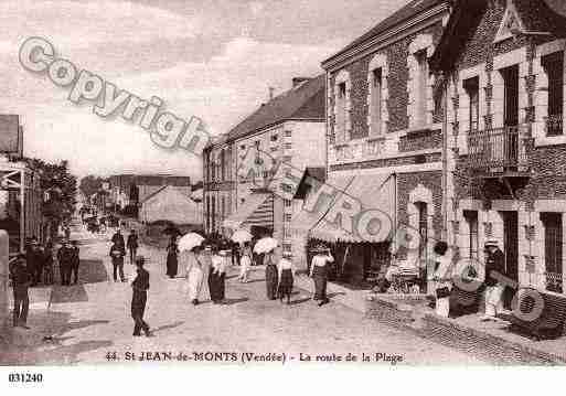 Ville de SAINTJEANDEMONTS, carte postale ancienne