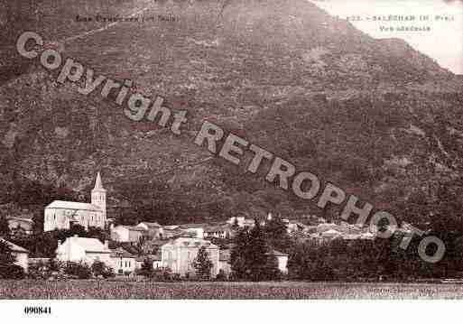 Ville de SALECHAN, carte postale ancienne