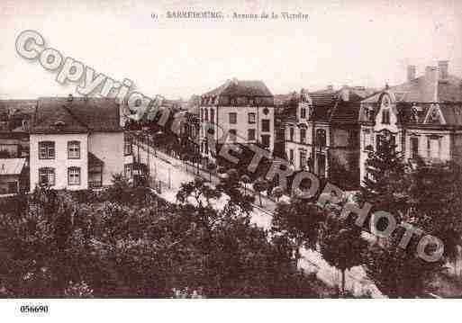 Ville de SARREBOURG, carte postale ancienne