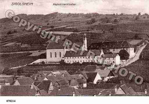 Ville de SIGOLSHEIM, carte postale ancienne