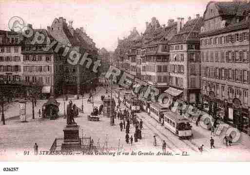 Ville de STRASBOURG, carte postale ancienne