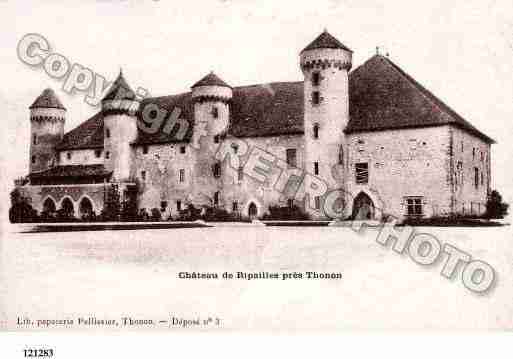 Ville de THONONLESBAINS, carte postale ancienne