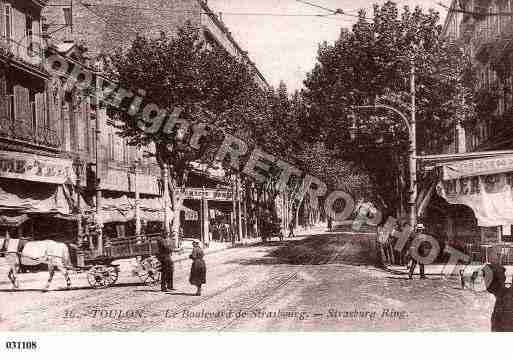 Ville de TOULON, carte postale ancienne