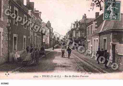 Ville de TOURS, carte postale ancienne