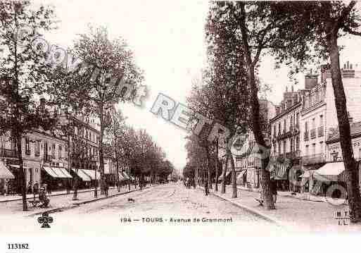 Ville de TOURS, carte postale ancienne