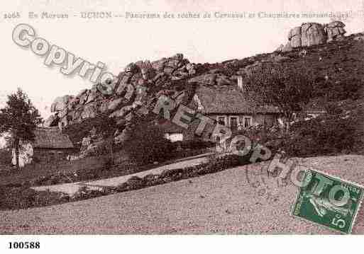 Ville de UCHON, carte postale ancienne