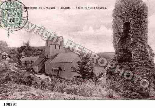 Ville de UCHON, carte postale ancienne