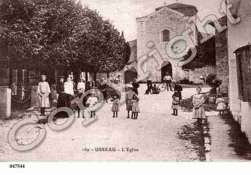 Ville de USSEAU, carte postale ancienne