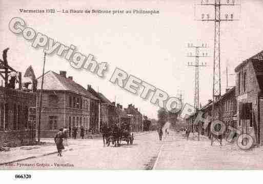 Ville de VERMELLES, carte postale ancienne