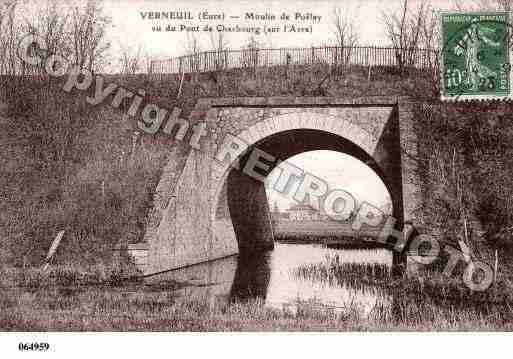 Ville de VERNEUILSURAVRE, carte postale ancienne