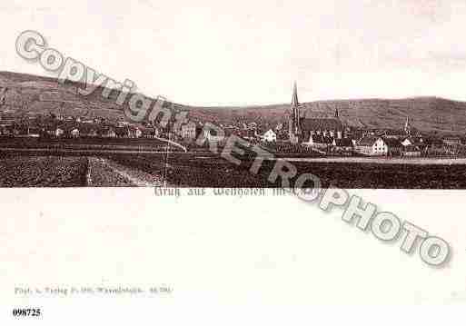 Ville de WESTHOFFEN, carte postale ancienne